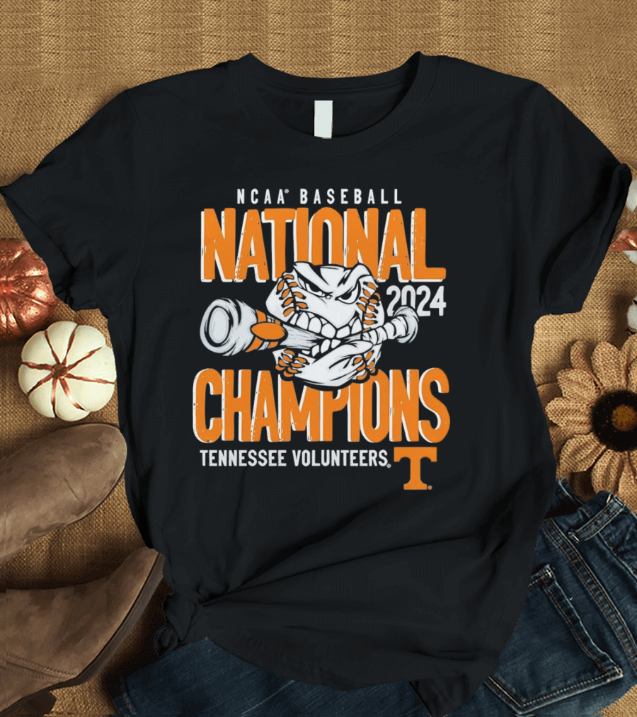 NCAA Baseball National Champions 2024 Tennessee Volunteers T-Shirt