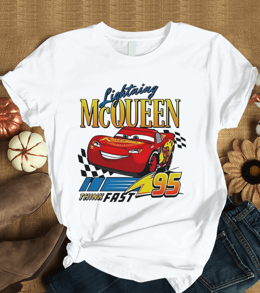 Lightning McQueen 95 Think Fast Racing Adventure T-Shirt