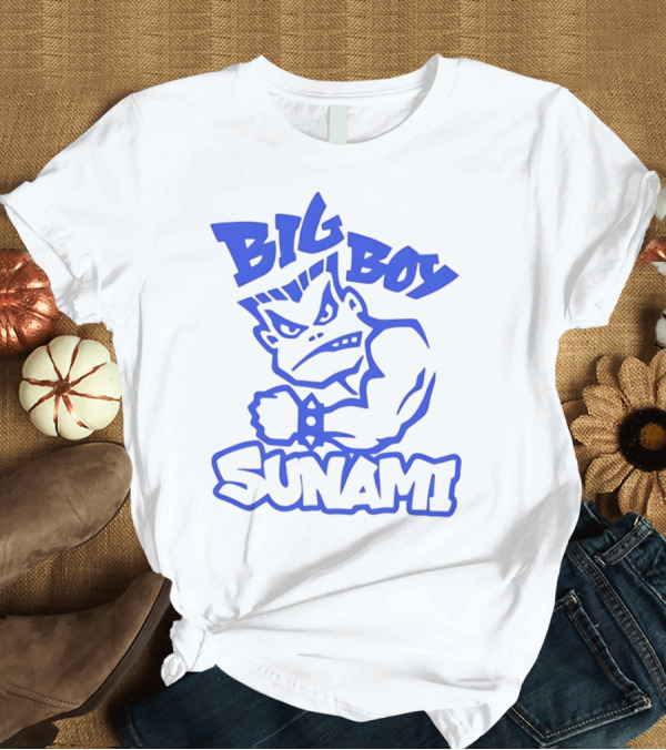 T-Shirt: Big Boy Sunami Punching Character T-Shirt Big Boy Sunami Punching Character T-Shirt