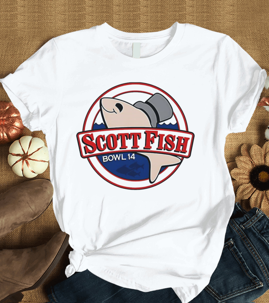 Scott Fish Bowl 14 Shark with Top Hat T-Shirt