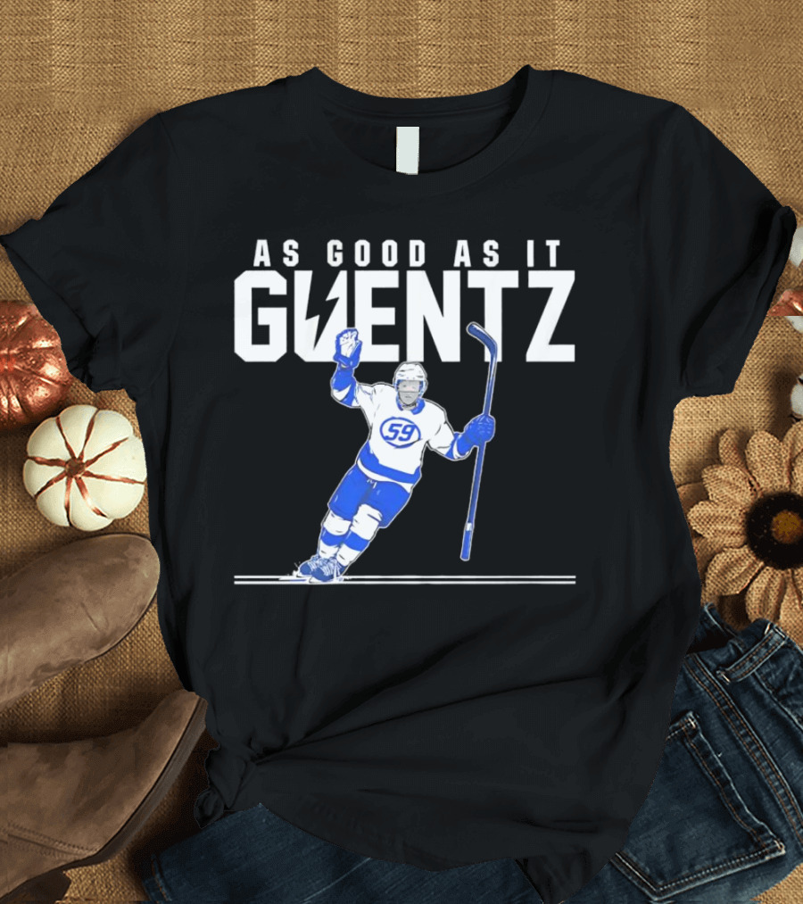 As Good As It Guentz 59 Tampa Bay Lightning Jake Guentzel Hockey Player T-Shirt