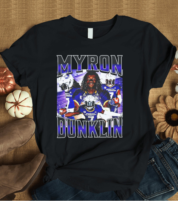 T-Shirt: Myron Dunklin North Alabama Football T-Shirt Myron Dunklin North Alabama Football T-Shirt