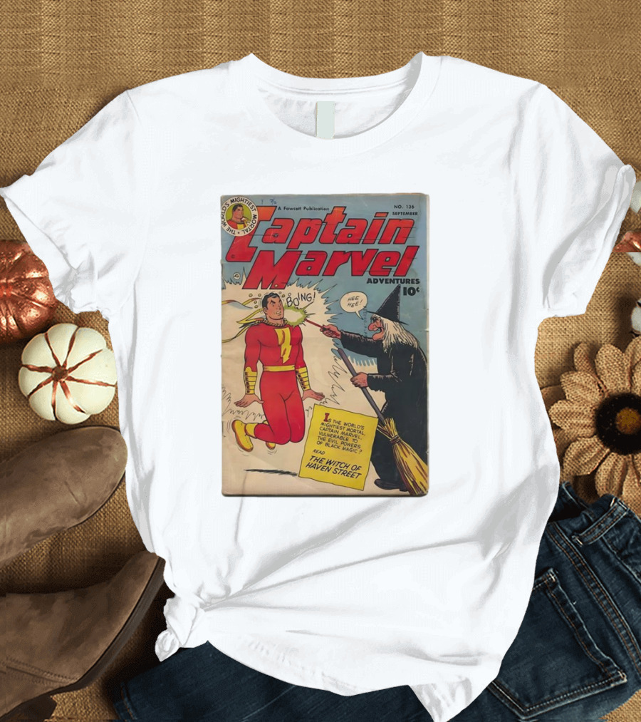 The World's Mightiest Mortal Captain Marvel Adventures No. 136 September The Witch of Haven Street T-Shirt