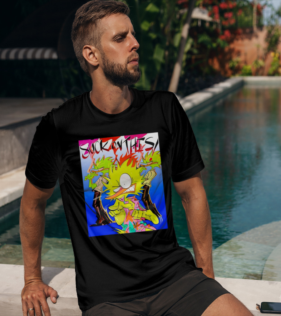 Suck On This Rugrats Reptar And Chuckie Cartoon T-Shirt