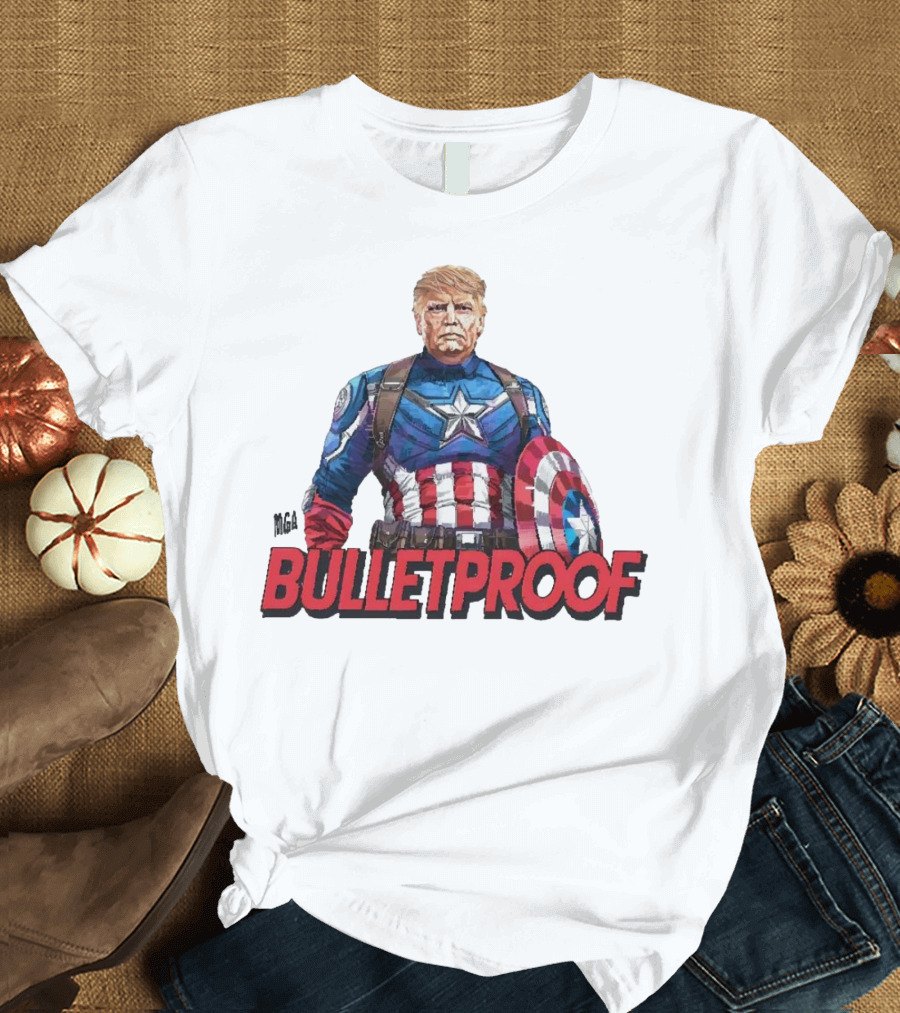 Bulletproof Captain America Trump T-Shirt