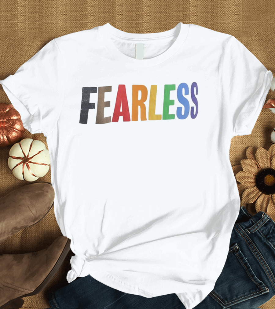 Fearless Pride Kamala Harris Rainbow Bold Empowerment T-Shirt