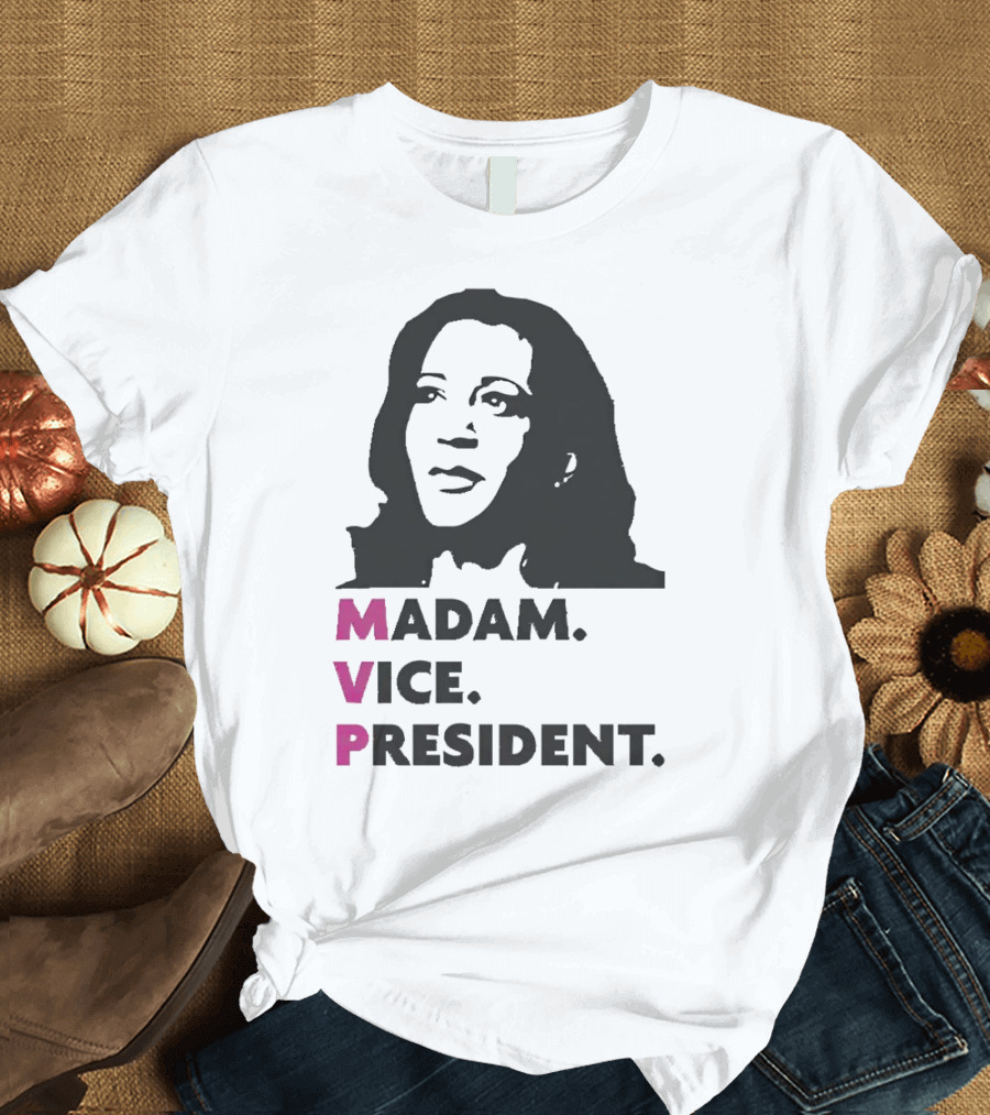 MVP Madam Vice President Kamala Harris Black T-Shirt