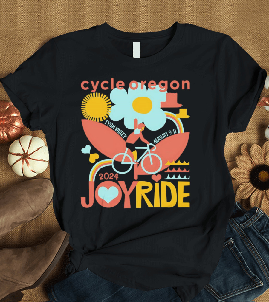 Cycle Oregon 2024 Tygh Valley August 9-11 Joyride Bike Adventure T-Shirt