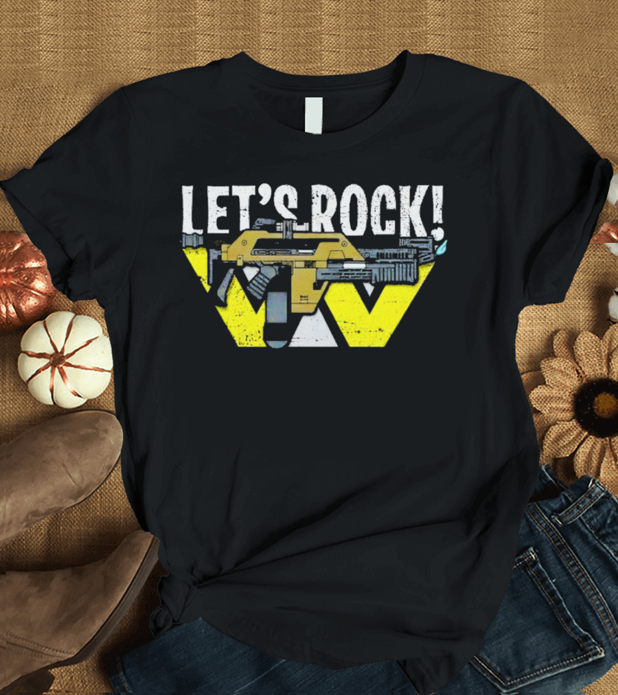 LET'S ROCK Aliens Weyland Yutani Pulse Rifle T-Shirt