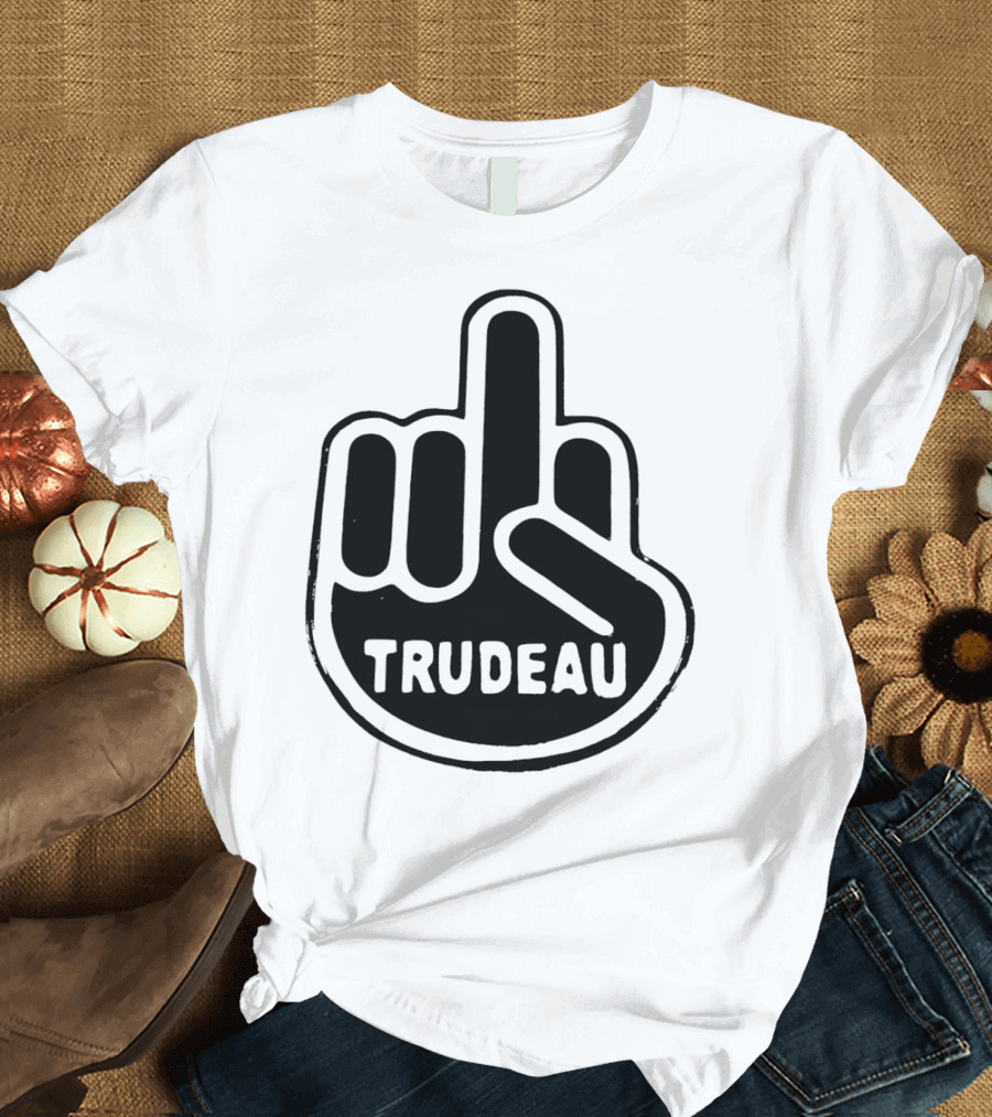 Trudeau Middle Finger Hand Gesture T-Shirt