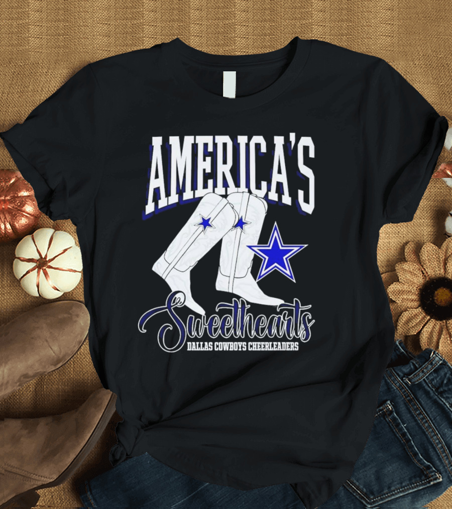 America's Sweethearts Dallas Cowboys Cheerleaders Boots T-Shirt