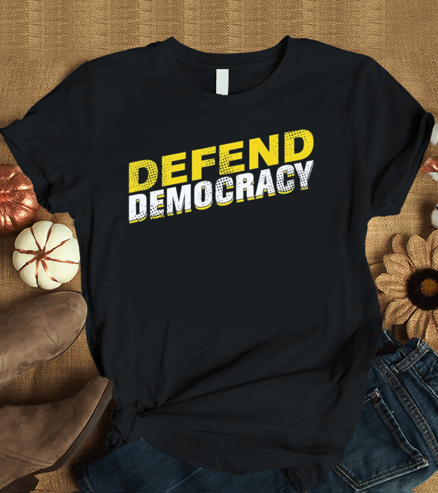 Defend Democracy Bold Vintage T-Shirt