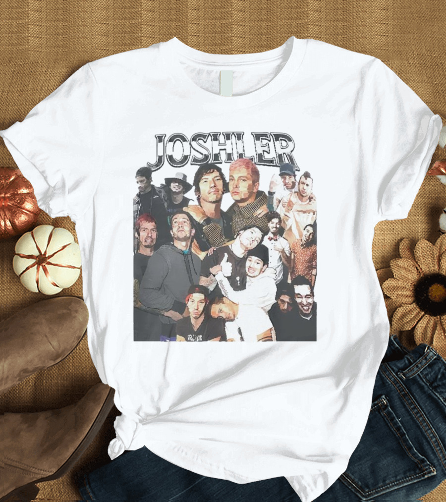 Joshler Collage of Band Members and Group Poses T-Shirt
