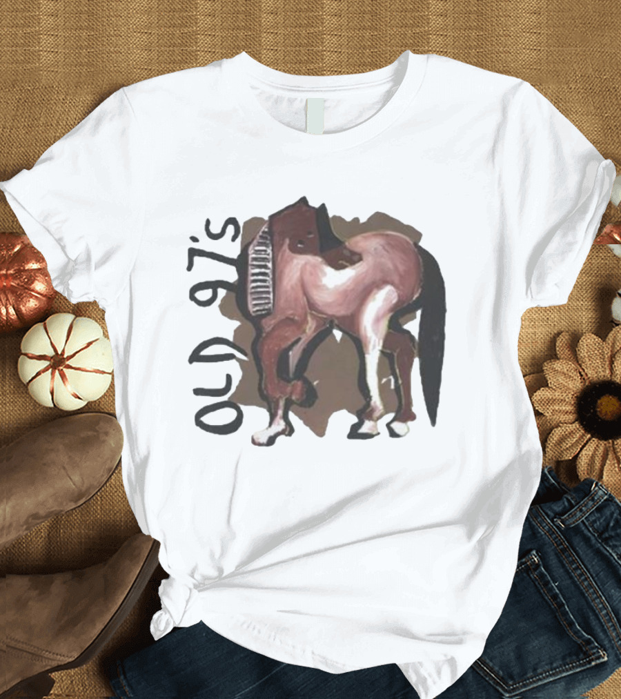 Old 97’s Abstract Horse Painting American Primitive T-Shirt