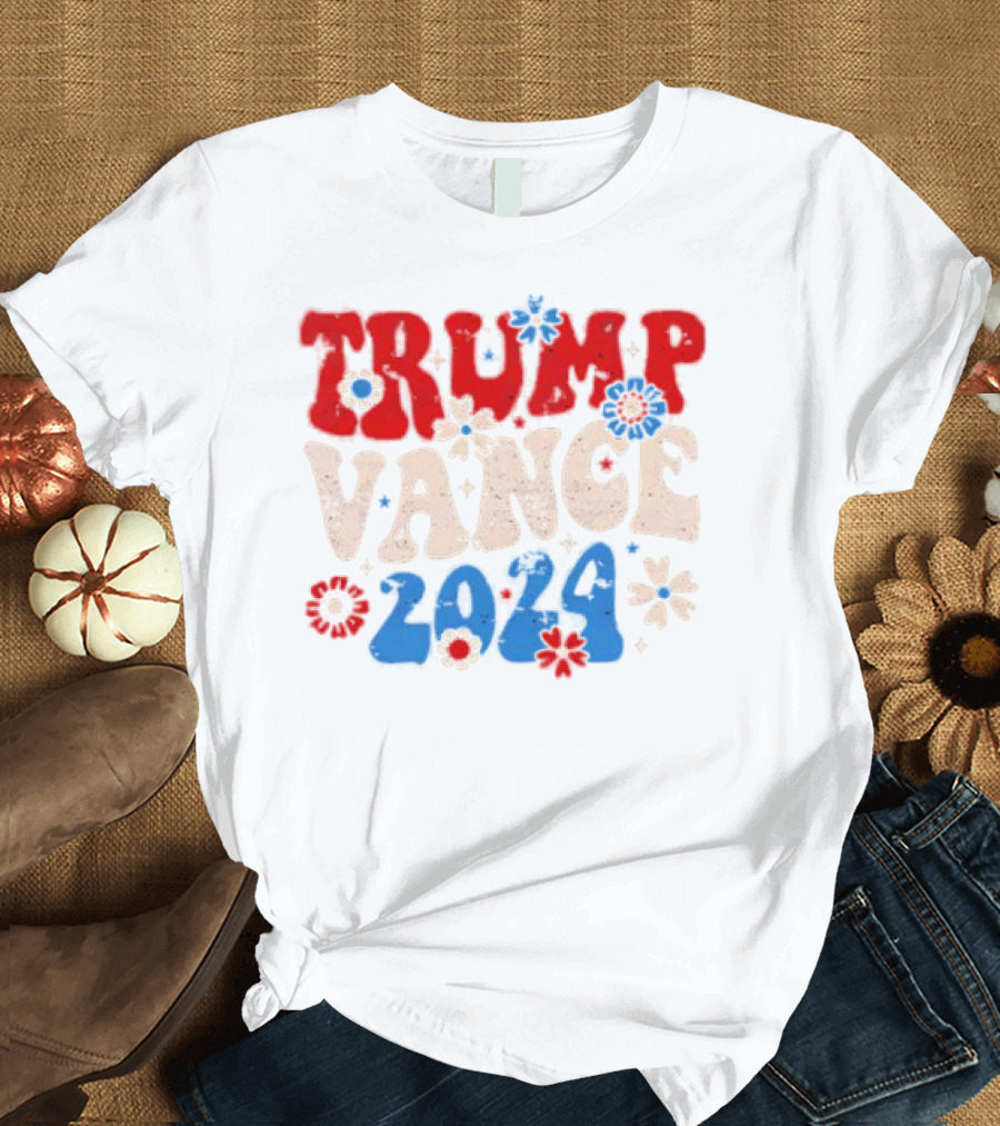 Trump Vance 2024 Flower Power T-Shirt