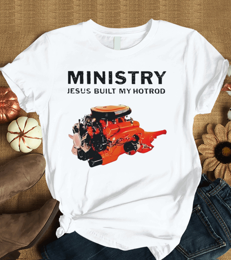 MINISTRY Jesus Built My Hotrod Vintage Engine T-Shirt