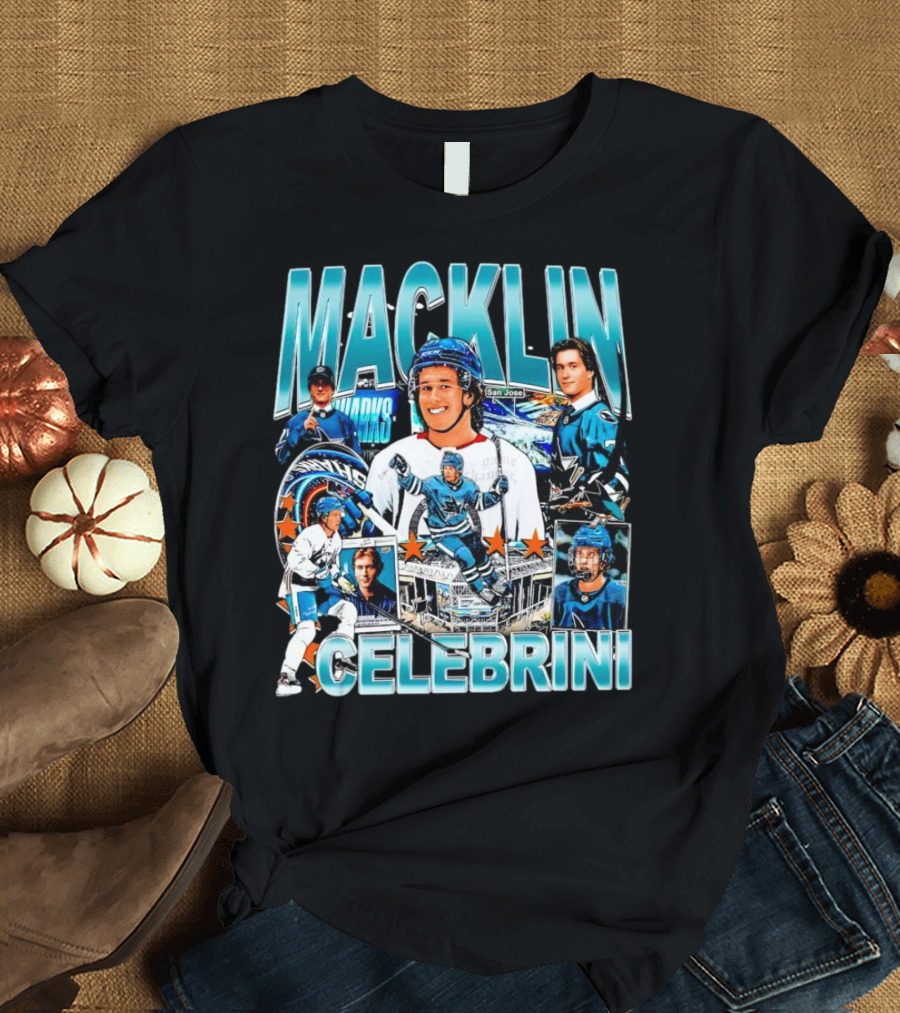 Macklin Celebrini San Jose Sharks 2024 Draft Prospect Hockey Star T-Shirt