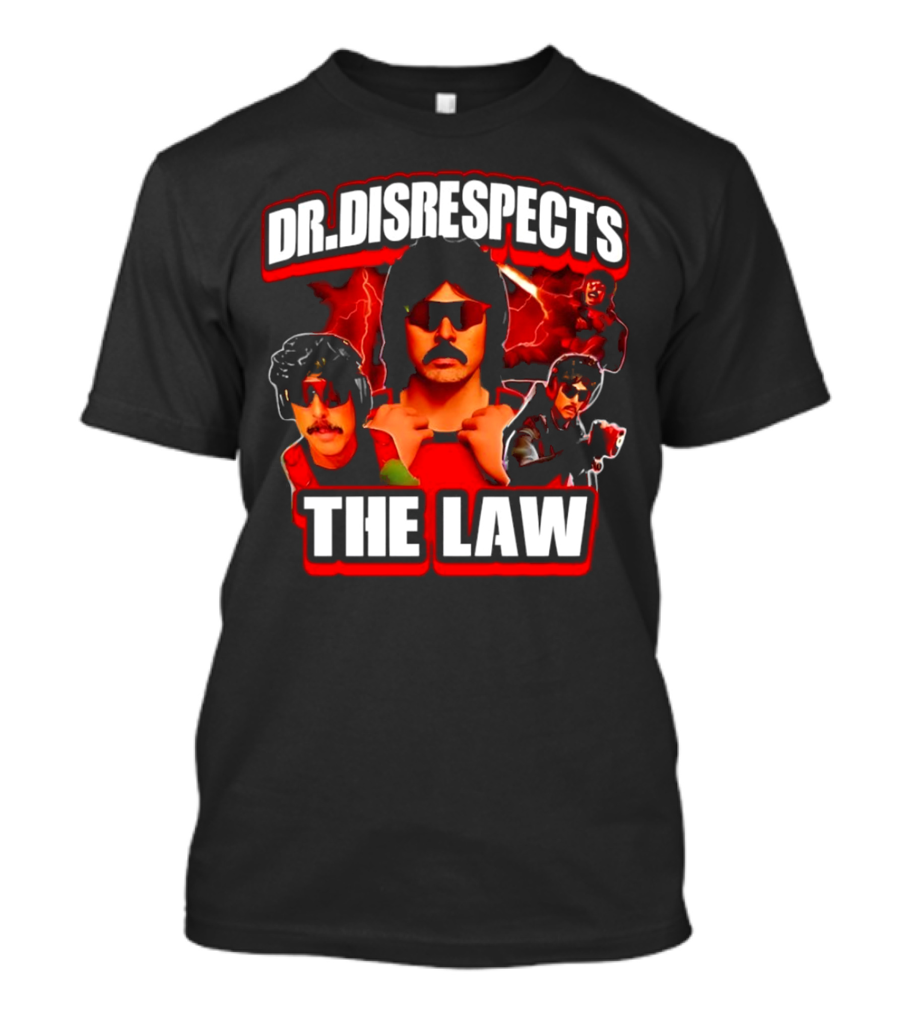Dr Disrespects The Law Gamer Lightning Action T-Shirt