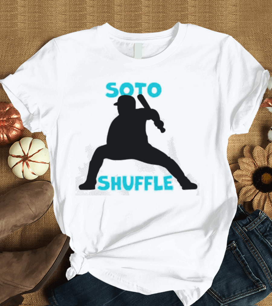 New York Yankees Soto Shuffle Silhouette Baseball Stance T-Shirt