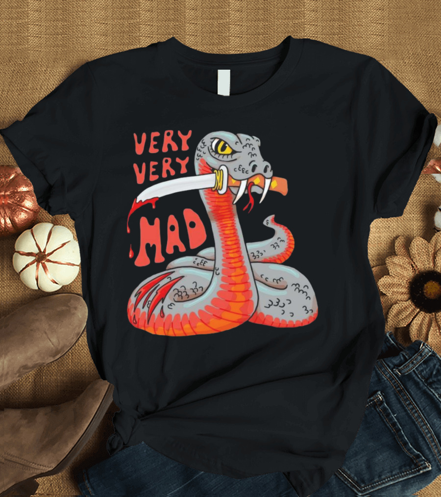 Very Very Mad Snake with Knife T-Shirt