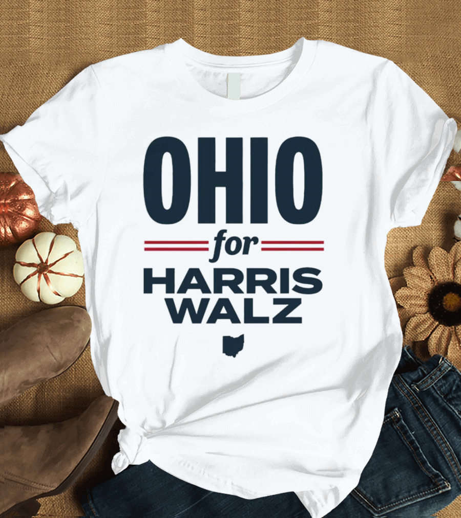 Ohio for Harris Walz State Democrats T-Shirt