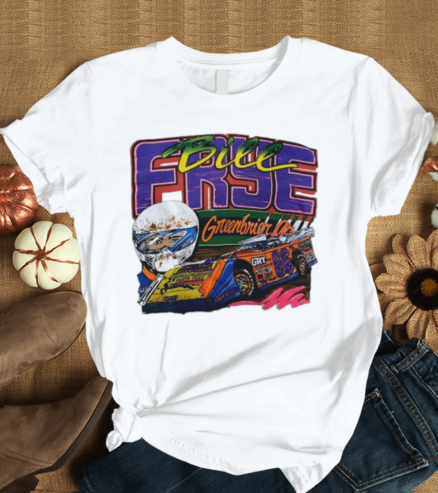 Bill Frye Greenbrier No.66 Dirt Late Model Car GRT Racing T-Shirt