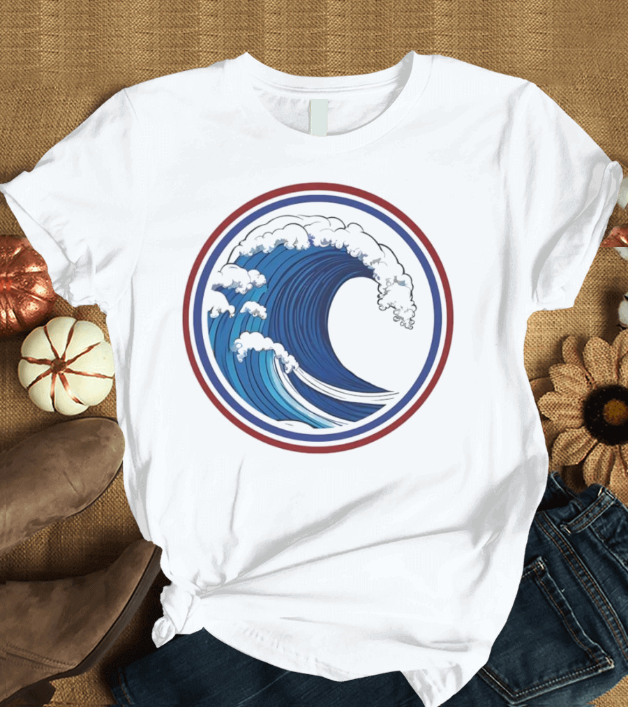 Blue Wave 2024 Circle Emblem T-Shirt