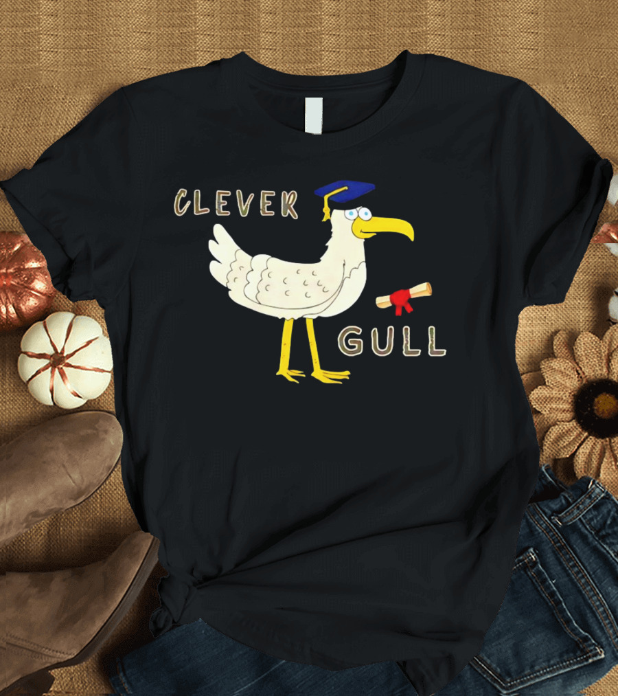 Clever Gull Graduation Humor Supersoft T-Shirt