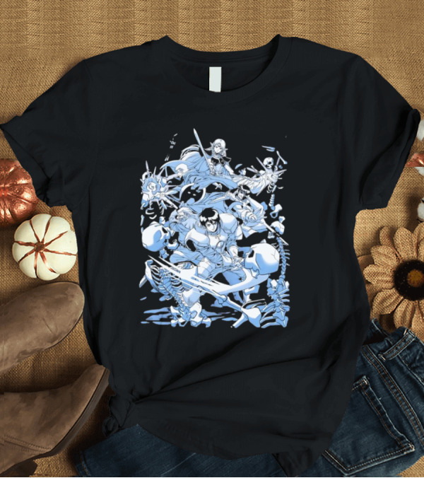 T-Shirt: Record of Lodoss War Party Formed Heroic Fantasy Battle T-Shirt Record of Lodoss War Party Formed Heroic Fantasy Battle T-Shirt