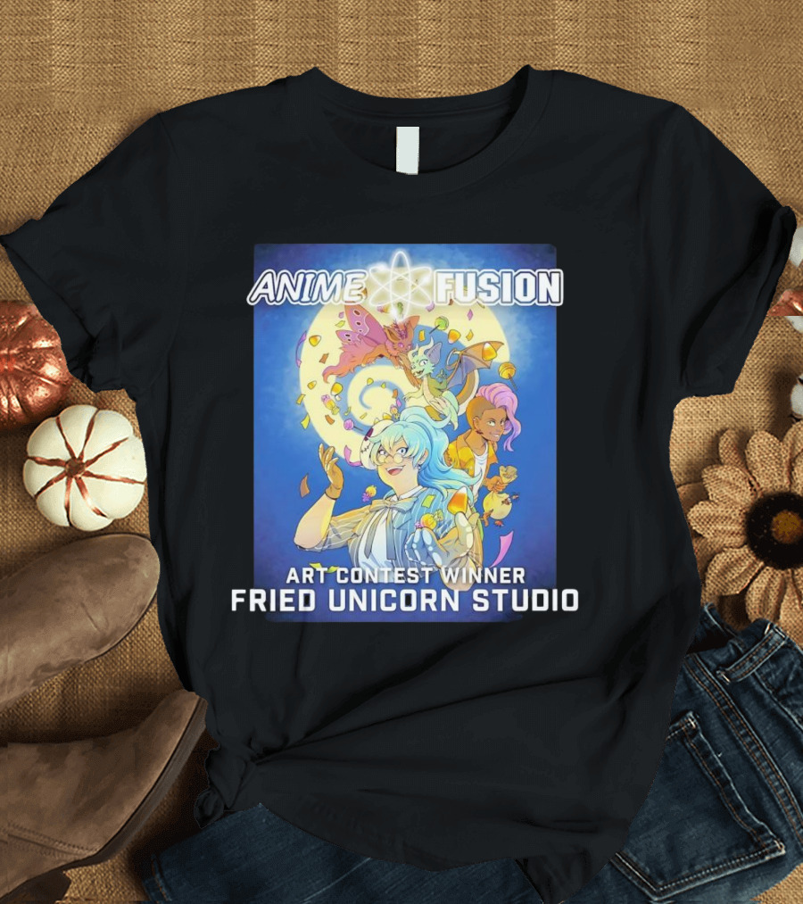 Anime Fusion Fried Unicorn Studio Art Contest Winner T-Shirt