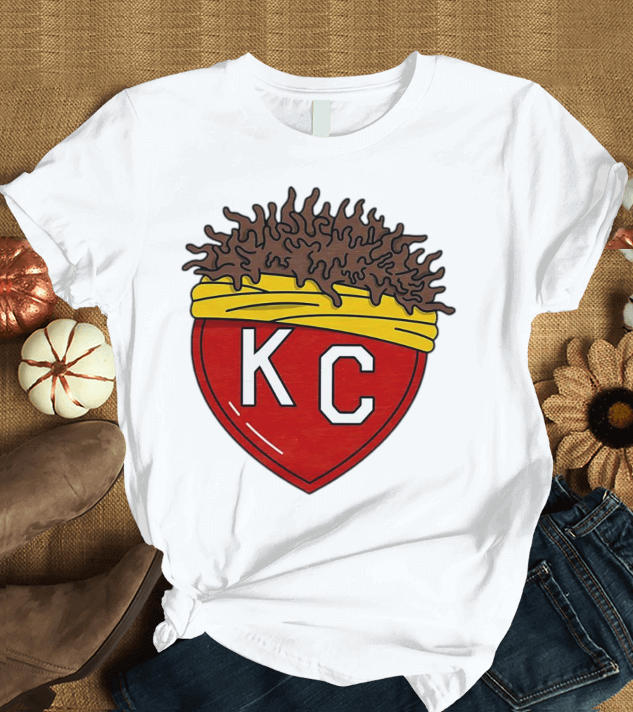 Kansas City Chiefs KC Heart French Fries T-Shirt