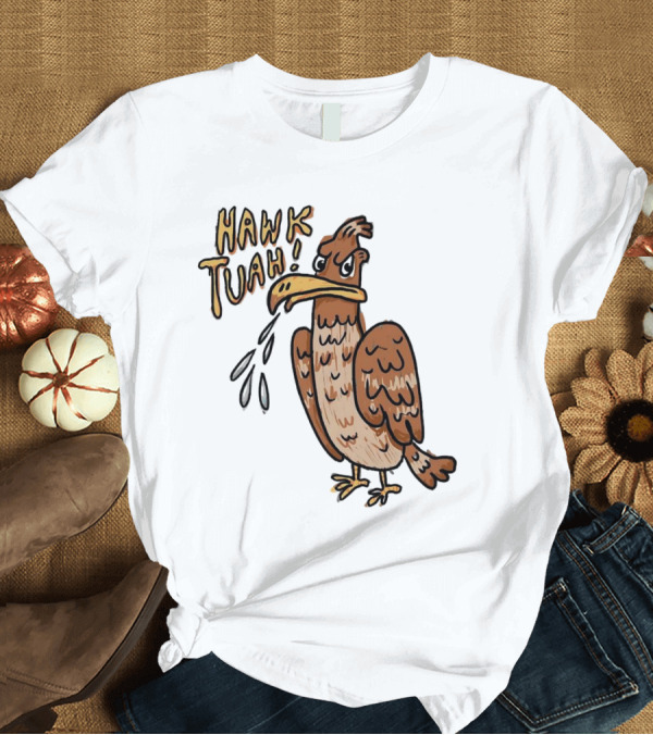 T-Shirt: Hawk Tuah Tough Angry Bird with Spilled Ink T-Shirt Hawk Tuah Tough Angry Bird with Spilled Ink T-Shirt