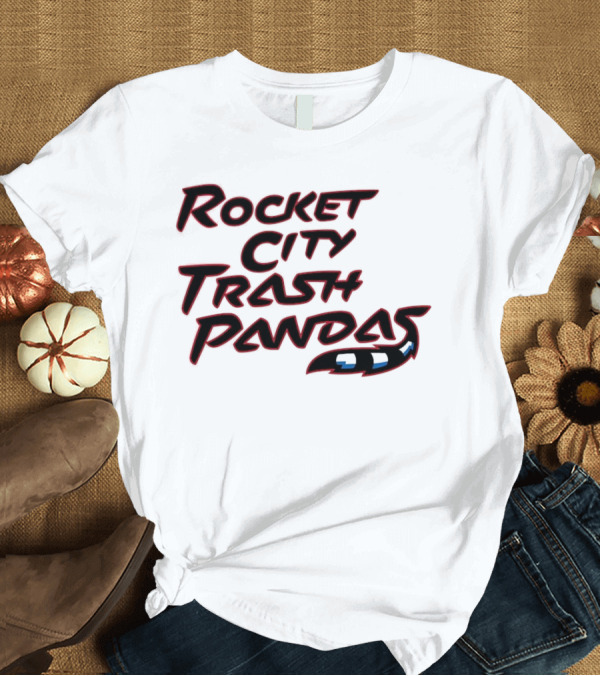 T-Shirt: Rocket City Trash Pandas Black Tail T-Shirt Rocket City Trash Pandas Black Tail T-Shirt