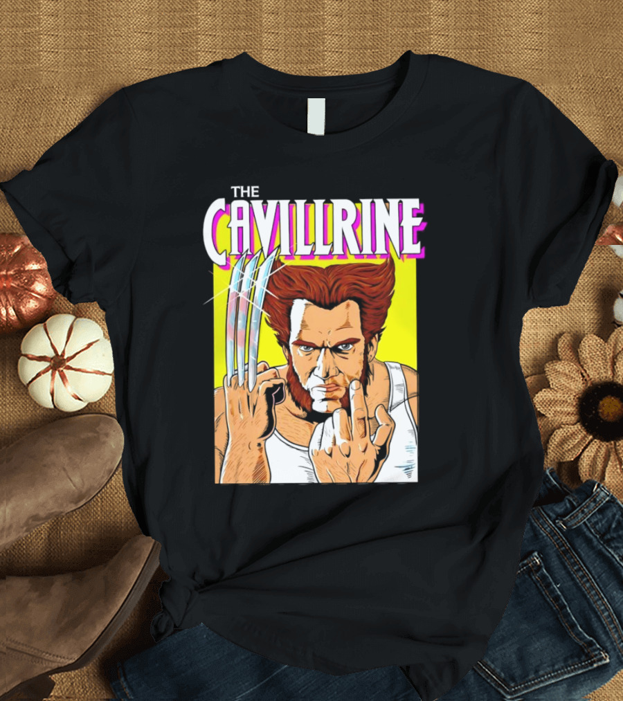 The Cavillrine Wolverine Mashup Comic-Style Character Fusion T-Shirt