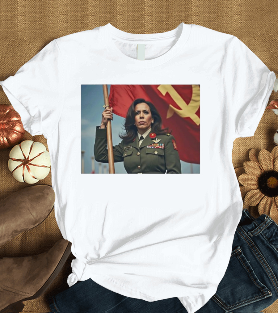 Kamala Harris with Communist Flag T-Shirt