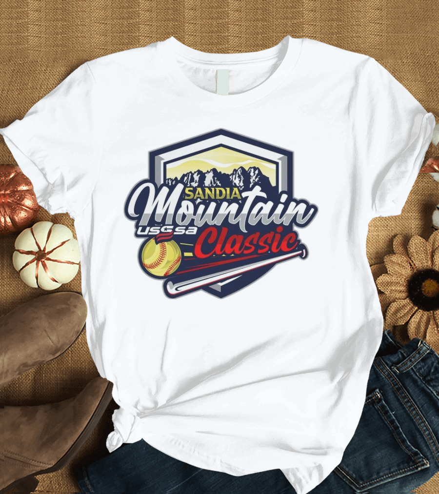 USSSA New Mexico Fast Pitch Sandia Mountain Classic 2024 Softball Tournament T-Shirt