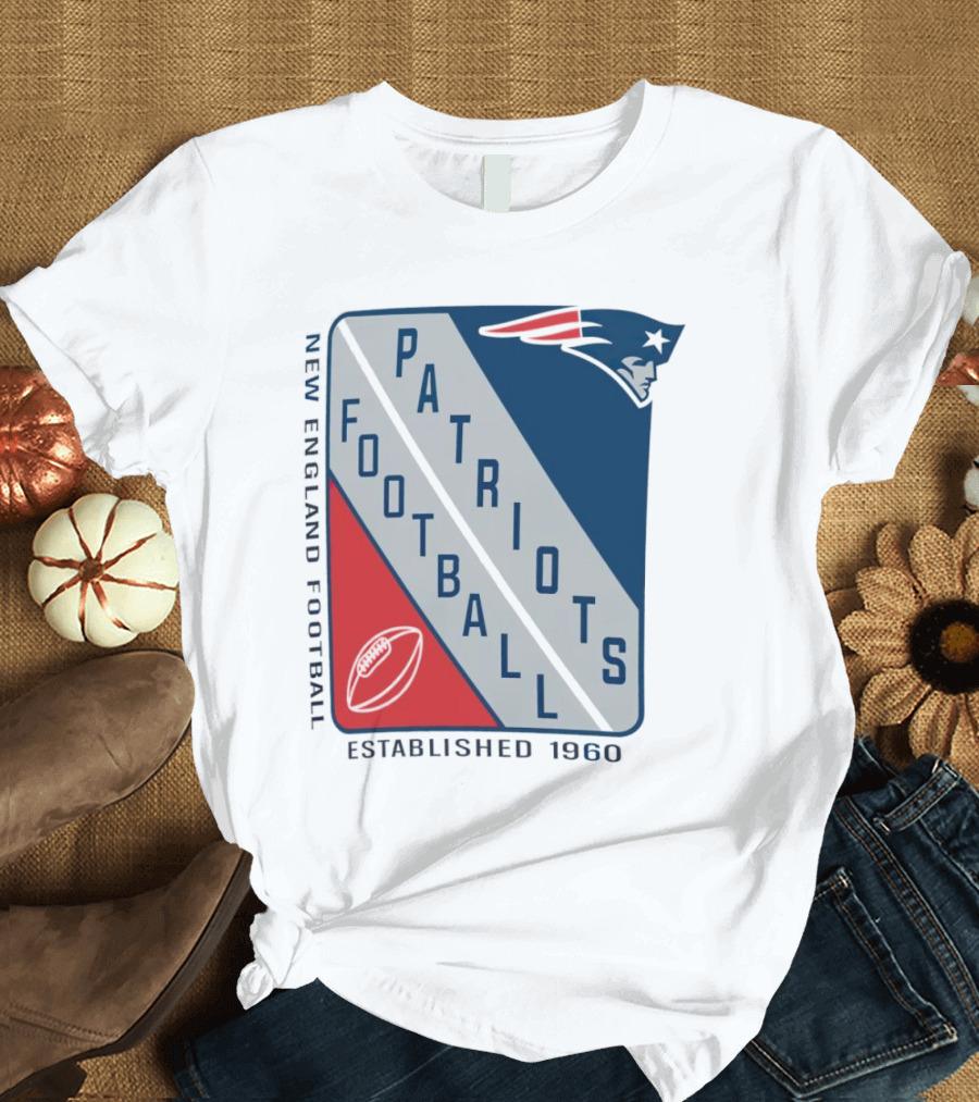 New England Patriots Football Established 1960 Shield T-Shirt