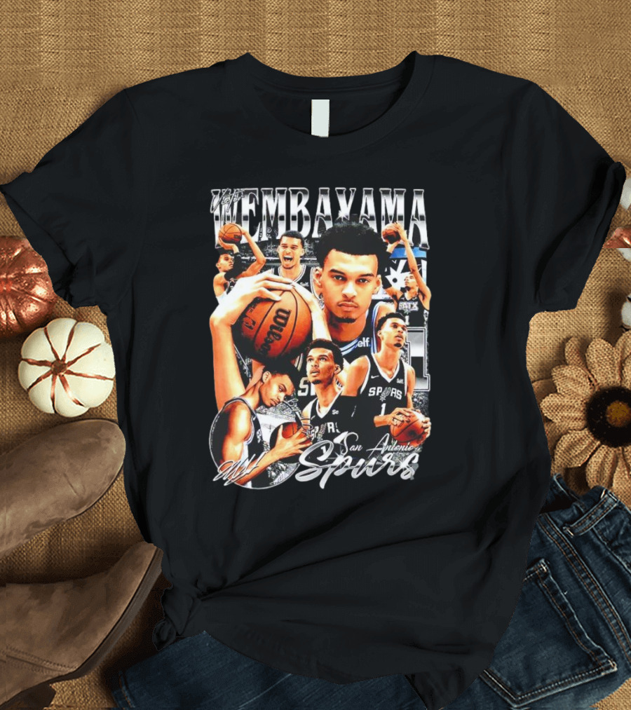 Wembanyama San Antonio Spurs 1 Basketball T-Shirt