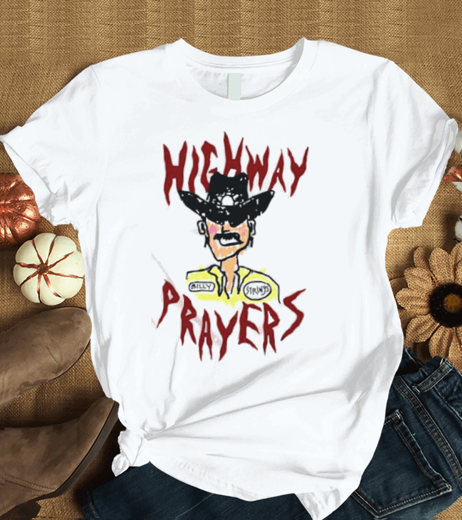 Highway Prayers Cowboy Sheriff with Billy Strings Badge T-Shirt