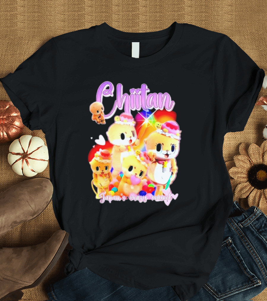 Chiitan Japan's Crazy Mascot Hinged Tweets T-Shirt