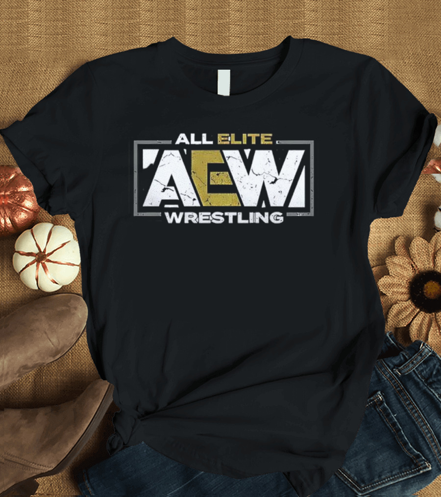 All Elite AEW Wrestling Retro Logo T-Shirt