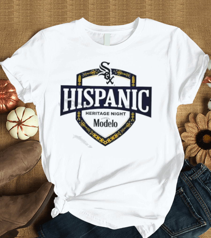 Chicago White Sox Hispanic Heritage Night Modelo Sox Logo Badge T-Shirt