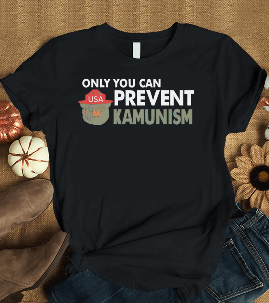 Only You Can Prevent Kamunism USA Bear Hat T-Shirt