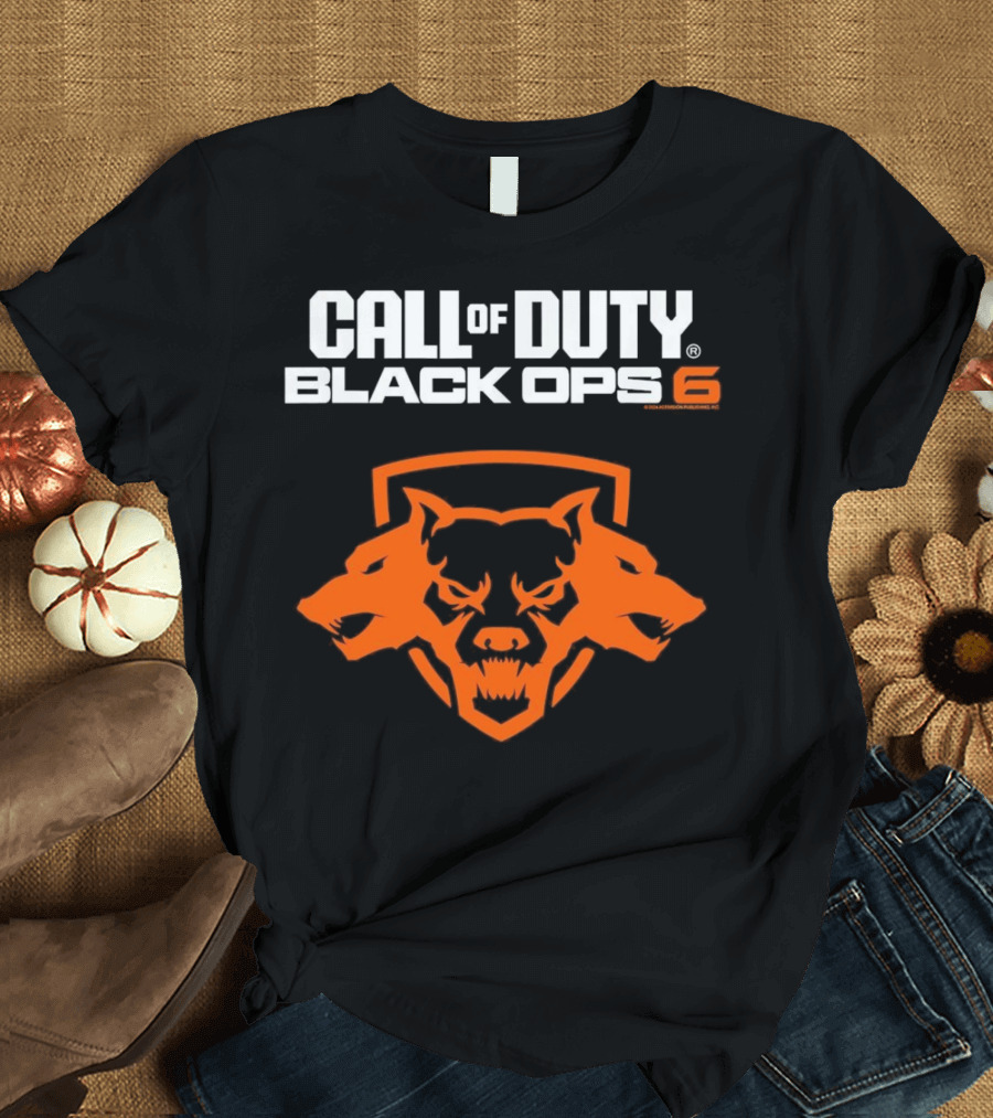 Ripple Junction Call of Duty Black Ops 6 Orange Cerberus T-Shirt