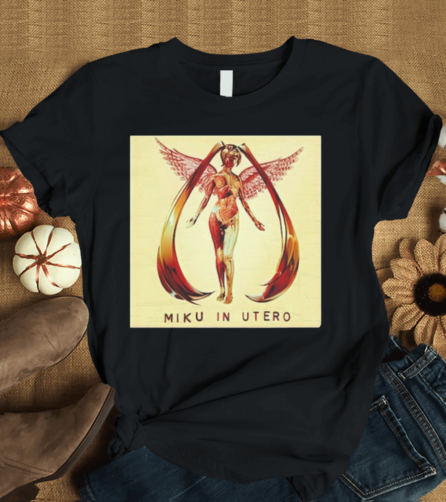 Miku In Utero Winged Figure T-Shirt