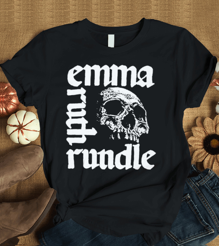 Emma Ruth Rundle Skull Art Patterson Black T-Shirt