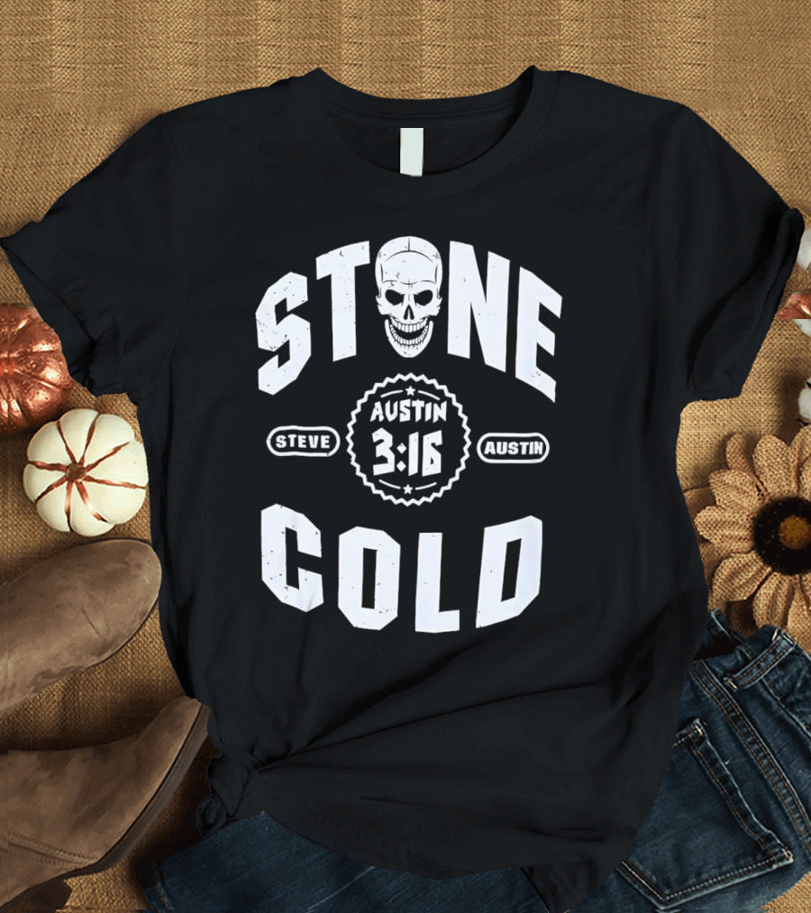 Steve Austin 3:16 Skull Stone Cold WWE T-Shirt