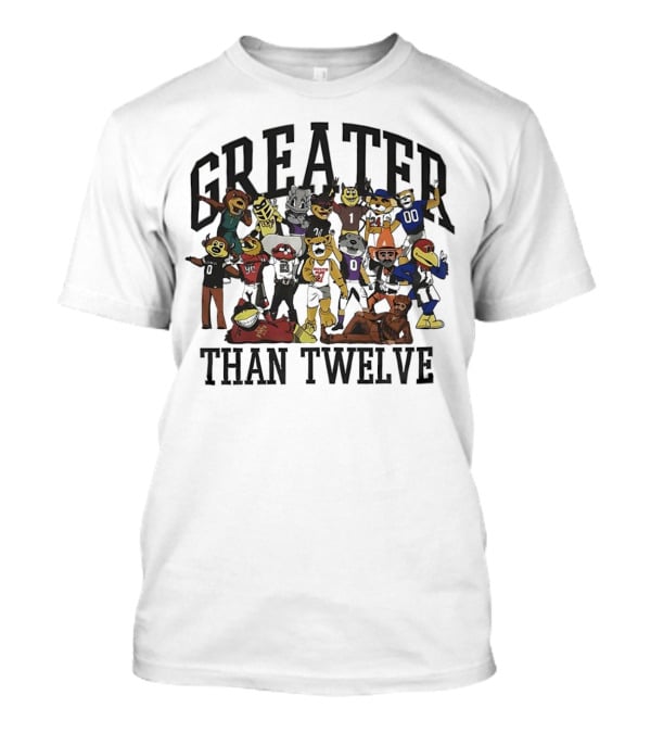 Greater Than Twelve Football Team Mascots T-Shirt