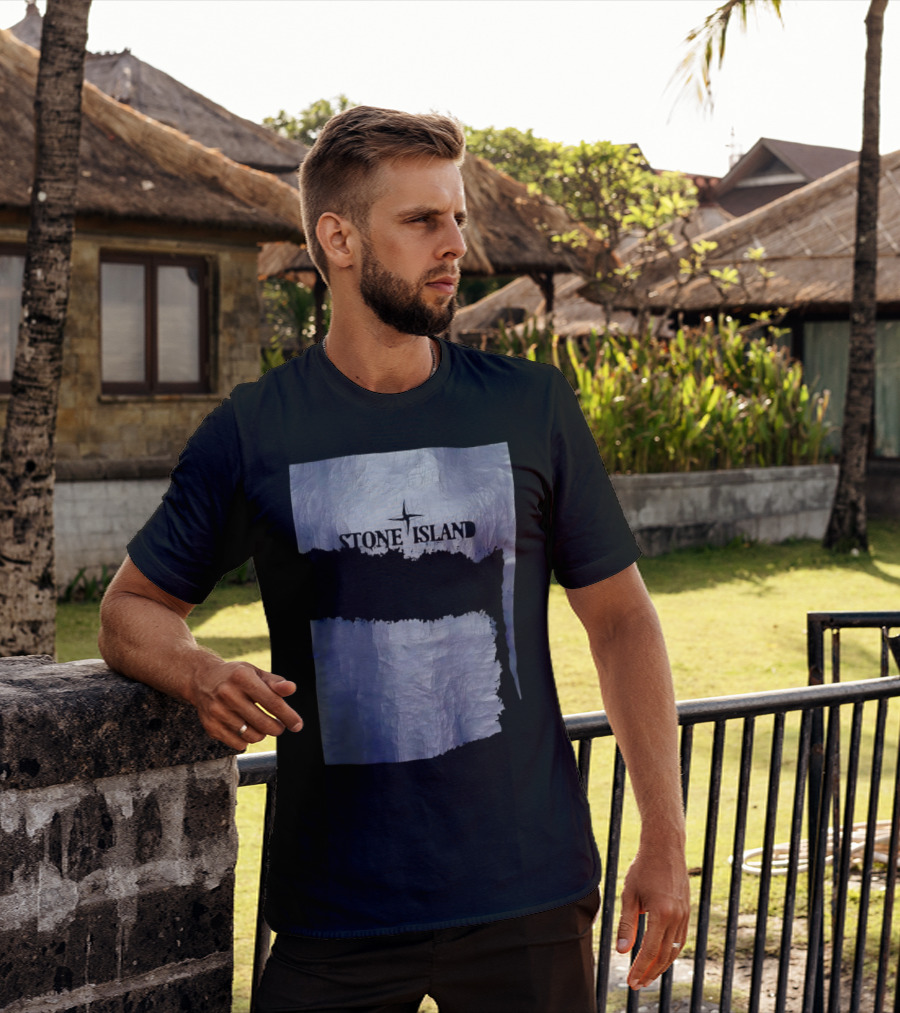 Stone Island Vintage Weathered Iceberg Texture T-Shirt