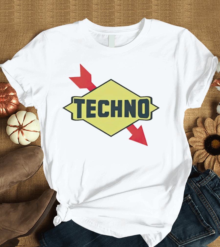 Techno Yellow Diamond Red Arrows T-Shirt